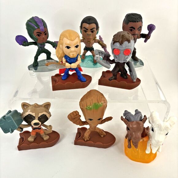 Mcdonalds Disneys Happy Meal Toys Marvel Thor Love Thunder Lot 8 - Picture 1 of 5